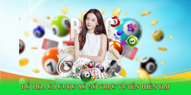 Đồ họa cá cược xổ số trực tuyến hiện đại
